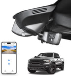 Mangoal 4K Dash Cam Custom fit for 5th Gen Dodge RAM 1500,2019 2020 2021 2022 2023 2024 (Model E),Rebel Big Horn Laramie Tradesman TRX Classic, UHD 2160P Video,OEM Look App & WiFi, 64GB Card