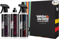 WASH&WHIPS SEAL - Exterior & Car Shine Kit (Step 3) – Sonoma Ceramic Coating Spray, Daytona Tire Shine, Suzuka Rubber & Plastic Coating – Long-Lasting Protection, Hydrophobic, Easy Application