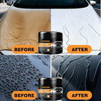 Car Wax Polish, Carnauba Wax Restores Shine High Hydrophobicity & Antioxidant, Long-Lasting Protection Gentle Formula For Cars, Rvs, Trucks, Motorcycles - Includes Sponge & Towel - 3.53oz, 2 Set