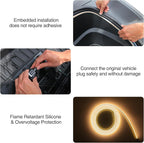 Frunk LED Light Strip for Tesla Model Y Juniper 2020-2026,Tesla Front Trunk Flexible Silicone Waterproof Interior Lighting Bar Accessories Intelligent Ambient Lights