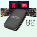 6-in-1 Android Auto Wireless Adapter and Apple CarPlay Adapter, Wireless Carplay Adapter with Netflix YouTube TF Card, Plug & Play, Easy Setup, Magic Video Ai Box for OEM Wired Apple Car Play Cars