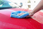 The Rag Company - Eagle Edgeless 500 (3-Pack) Professional Korean 70/30 Blend Super Plush Microfiber Detailing Towels, 500GSM, 16in x 24in, Blue