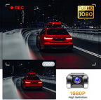 Hikity USB DVR On-Dash Camera - Loop Recording Dash Camera for Cars with 32GB SD Card 24H Parking Mode Driving Recorder LDWS FCWS Dash Cam for Android Radio Stereo GPS DVD