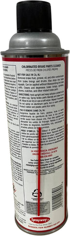 Sprayway SW330 Chlorinated Brake Parts Cleaner, 18.5 oz