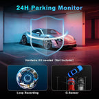 BOOGIIO Dash Cam Front and Rear with 64GB SD Card, 4K Dash Camera for Cars with APP, 5G WiFi Car Camera, Built-in G-Sensor, 170° Wide Angle, Night Vision, 24H Parking Mode,Loop Recording,3" IPS Screen