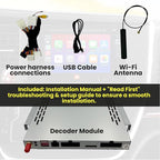 Wireless/Wired Adapter for CarPlay Android Auto Compatible with Toyota Sienna 2014-2019 Entune 2.0 High Definition Audio High Screen Resolution.
