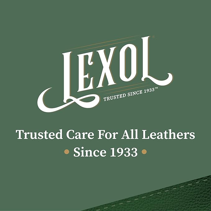 Lexol All Leather Cleaner, Naturally Derived Leather Care Cleaner with Aloe Vera, Great for Car Interiors, Boots, Furniture, Bags, Jackets and More, 16.9 fl oz