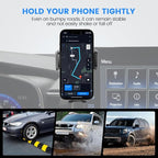 Car Phone Holder Fit for Toyota Land Cruiser LC250 2024 2025 Auto Accessories (Only Fit for 8/12.3-Inch Screen), Cell Phone Mount Dash Mount Hands-Free 360° Rotation