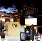 AKEPO Car Home 16W RGBW Twinkle Meteor Fiber Optic Lights, APP+Music Control +550pcs*4m/13.1ft*0.03in Optical Fiber Cable +Remote Shooting Star Starlight Headliner Ceiling Light Kit