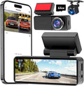 4K Dual Dash Cam Front and Rear, 4K+2K Dashcam with 5GHz WiFi & APP Control, Dash Camera for Cars with 64GB Card, 24H Parking Monitor, Night Vision, Loop Recording, G-Sensor, WDR, 3.2" IPS Screen