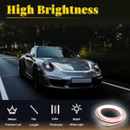 DIBMS 71-inch High-Brightness Car Hood Gap LED Light Strip - Daytime Running Lights Universal Auto Exterior Decor Accessories (White)