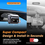DDPAI 4K Dash Cam Front and Rear, Built-in 32G eMMC Dual Dash Car Camera,64GB Card Included Dashcam,Night Vision Dash Camera,5GHz WiFi, 7 Days Parking Mode,GPS,3" IPS, ADAS, WDR, Support 512GB,Z60