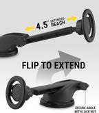 Scosche MagicMount SMSWDEX MagSafe Car Mount, Magnetic Phone Holder for Car Windshield/Dashboard, Suction Cup Phone Mount Compatible with iPhone 16 15 14 13 12 Pro Max Plus Mini Mag Safe Accessories