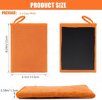 Windspeed 2Pack Clay Mitt, Microfiber Clay Bar Towel for Car Detailing, Medium Grade Bar Glove Auto Detailing (Orange)
