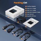 Car TV Mate Pro, Wireless CarPlay & HDMI Adapter, Compatible with Fire TV Stick, iPhone, Screen Throwers, Car Video Box Compatible with Factory Wired CarPlay Vehicles from 2016 & iOS 10+ i Phone