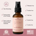 Sol Retreat Luxury Small Space Air & Linen Freshener Spray - Sugared Mango + Coconut Milk - Artisan Blended Home Fragrance - Non Toxic Room Spray + Odor Eliminator - 2 oz Travel Size