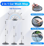ThinkLearn Car Wash Detailing Kit with Foam Gun, Car Cleaning Kit Set,Car Wash Brush with Long Handle, Large Folding Bucket for Interior Exterior Car Wash Supplies, Car Gift Set Gray
