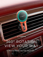 LISEN for 15W MagSafe Car Mount Charger, [Safer & Faster] Vent Magnetic Wireless Car Charger, Car Vent Phone Mount Charger Fits iPhone 16 Pro Max Plus 15 14 13 12, Samsung with MagSafe Case, Red