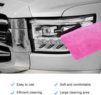 2 PCS Clay Mitt, Fine Grade Microfiber Claying Bar Glove Car Detailing Towels, Scratch-Free Cleaning & Polishing Clay Eraser Mitts for Vehicle Surface, Car Accessories (Purple)