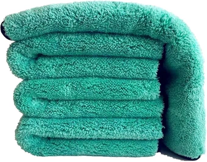 Microfiber Drying Towel 1400GSM, Coral Fleece Plush Car Wash Towel for Detailing Polishing, Lint Free for Car Home(40x40cm)
