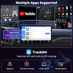 ATOTOZONE CB6 Wired CarPlay to Wireless CarPlay/Android Auto Adapter with Bluetooth, Wireless CarPlay AI Box, AI Voice Dongle with GPS Tracking, 4GB+64GB, Silver