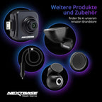 Nextbase 222XR 1080p Dash Cam + Rear Cam HD in Car Mini Camera with Parking Mode, Night Vision, Automatic Loop Recording and File Protection, Reliable and Durable