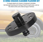 O Ring Chassis Cleaner Flusher Kit, Wheel Arch Cleaning Attachments, Compatible with AUS Hose Fitting, Pressure Washer Car Undercarriage Under Body Chassis Cleaner Adaptor