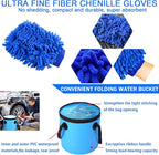 LIANXIN 37Pcs Car Wash Kit Cleaning Kits with Foam Gun Sprayer Bucket Towels Tire Brush Wash Mitt Sponge Duster Brush Car Wash Detailing Kit is Complete Car Care Tools