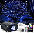 16W Car Home Starlight Headliner Kit, Twinkle & Sound Activate RGBW Fiber Optic Lights with APP & Remote Control, Star Lights for Ceiling Decoration, 450 pcs 9.8ft