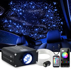 16W Car Home Starlight Headliner Kit, Twinkle & Sound Activate RGBW Fiber Optic Lights with APP & Remote Control, Star Lights for Ceiling Decoration, 450 pcs 9.8ft