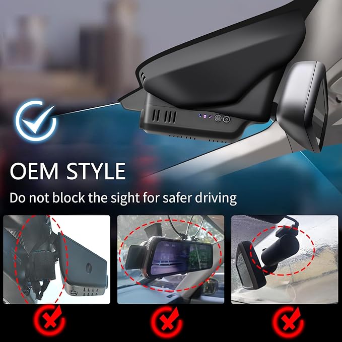 Mangoal Front 4K & Rear 1080p Dash Cam Custom for Volvo XC60 2013 2014 2015 2016 2017(Model A),T5 T6 Gen 1 Facelift Accessories,OEM Look, UHD 2160P Video, WiFi & App,Easy to Install,128GB Card