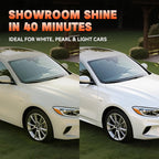 White Car Wax - Anti-Yellowing + UV Defense | Clear Coat Protection | 180g with Sponge& Microfiber Towel