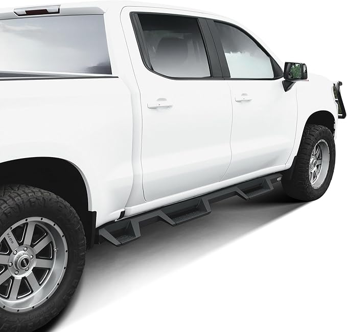 Westin 56-534685 HDX Drop Wheel to Wheel Nerf Bars fits 2019-2025 Silverado Sierra 1500 Crew Cab (5.5 Bed) (Exc 2019 Silverado LD/Sierra 1500 Limited) Textured Black Pair