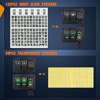 Nilight 2 Gang Rocker Switch Box 12V SPST ON Off Toggle Switches PD Type C and QC 3.0 USB Charger Voltmeter LED Light Waterproof Aluminum Mount Bracket Panel DIY Stickers for Boat Car RV Truck