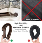 Givifive Car Seat Gap Filler Set of 2, 3IN1 Seat Side Gap Filler Plug with Storage Slot & Hook Function, Soft Foam Universal Fit Car SUV Truck Fill Gap Between Seats Console Organizer（Standard Brown）