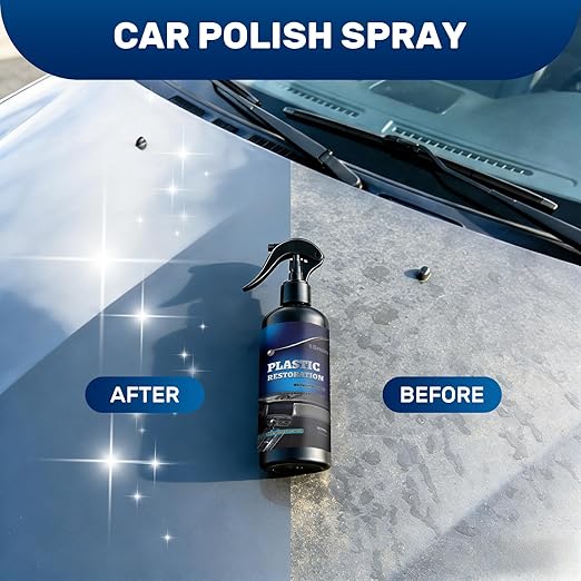 Multi-Functional Car Cleaner and protectant - Polishing Cleaner - Car Interior Cleaner & Polish, Vehicle Interior Detailer Spray, Deep Cleaning Car Polish Spray for Plastic/Leather
