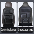 Backseat Car Organizer, Seat Organizer with 5 Storage Pockets for Travel, Black A