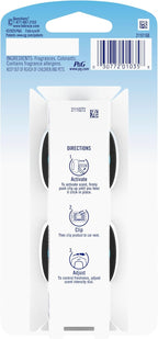 Febreze AUTO Air Freshener, Odor-Fighting Automotive Vent Clip, Scented Car Accessories, Long Lasting for Strong Odors, Leather, 2 Count