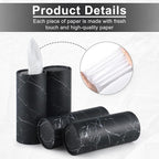 SINGARO Tissue Holder, 4 Pack Car Cup Holder Facial Tissues with Travel Tissue Bag, Quick and Convenient Flower Combination Car Tissue Box(4 Canisters/200 Tissues) Black
