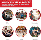 Swiss Safe 2-in-1 First Aid Kit for Car, Travel, Home, & Business – Includes Bonus Mini Kit for Medical Emergencies, Camping & Outdoor Survival – 348 Pieces, Large Hardcase, Pack of 2