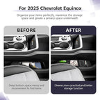 LUWU for 2025 2026 Equinox Lower Center Console Organizer Armrest Storage Box Armrest Organizer Insert Tray Console Organizer Storage Tray 2025 2026 Chevy Equinox Accessories