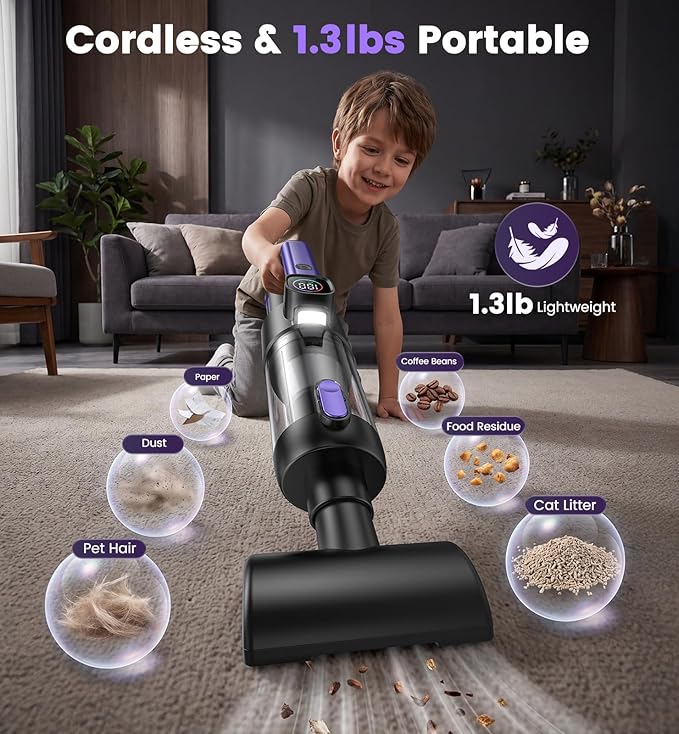 Car Vacuum Portable Cordless Handheld Vacuum Cleaner 01