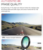 Vantrue E1 Pro 4K Mini Dash Cam Front, STARVIS 2 PlatePix HDR Night Vision Car Camera, Built-in 5G WiFi GPS, 1.54'' IPS Screen, Voice Control, Parking Mode, Support 1TB Max (Renewed)