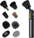 Fanttik Flip G10 Nano AutoCare Cordless Electric Car Interior Detailing Brush, Dual-Speed with 8 Brush Heads, Adjustable Angle & Smart Display, IPX7 Waterproof for Deep Car Cleaning
