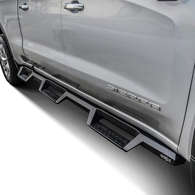 Westin 56-534695 HDX Drop Wheel to Wheel Nerf Bars fits 2019-2025 Silverado Sierra 1500 Crew Cab 6'5" Bed (Exc 2019 Silverado LD/Sierra 1500 Limited) Textured Black Pair