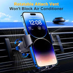 Qifutan Cell Phone Holder for Car Mount Car Vent Phone Mount, 360° Rotatable, Hands-Free Air Vent Holder for iPhone Smartphones Camera Mounts(4-7 Inch)