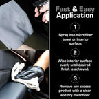 Ethos Interior Detailer Spray - Interior Car Cleaner Easily Cleans & Protects All Interior Surfaces | Non Greasy Satin Finish with UV Protection & Odor Neutralizing Agents