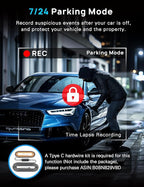 Navycrest 4K Dash Cam Front and Rear with 64GB Card, Built-in 5G WiFi, Dash Camera for Cars 4K Front and 1080P Rear, Dashcams for Cars Loop Recording, Gravity Sensor, 24-Hours Parking Mode
