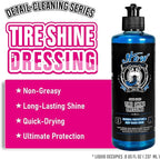 H.O.W AUTO DETAILING & CARE H.O.W 8 oz Wet Tire Shine Dressing，Tire Coating for Wheel Shine