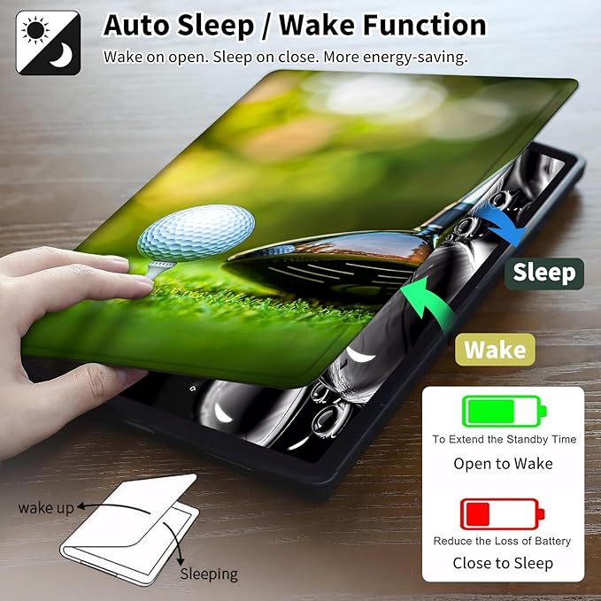 for Kindle 10th Generation Case 2019 Released 6",PU Leather Cute Slim Folio Adjustable Stand Smart Cover with Auto Wake/Sleep Case for 6 Inch Kindle 10th Gen 2019,Golf Club